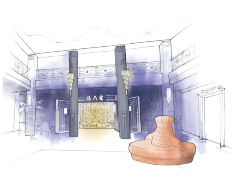 Illustraion of a room at Oceania Hotels